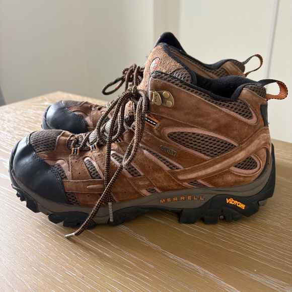 Merrell Moab‎ 2 Mid Waterproof Hiking Boots Earth Brown Mens 11 J06051W Vibram main image 4